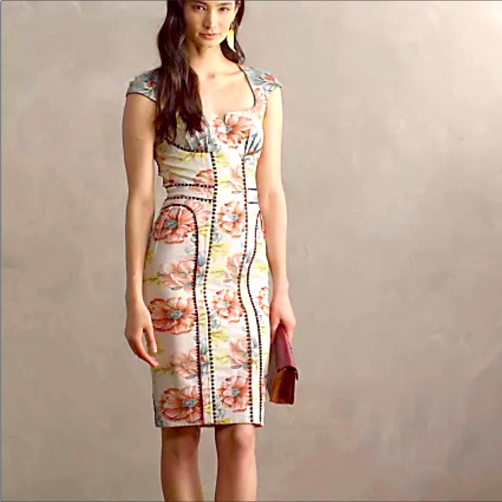 Byron Lars Brocade Garden Dress Size 4